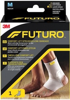 3M FUTURO Comfort bandáž na kotník velikost M, lehká opora, (76582) 1x1 ks